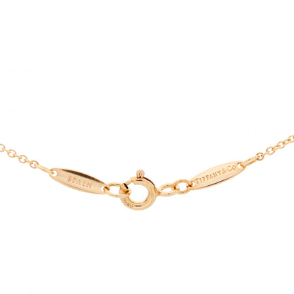 Tiffany 18K Rose Gold Diamond .07ct Elsa Peretti Diamonds by the Yard Pendant Necklace 4 of 5