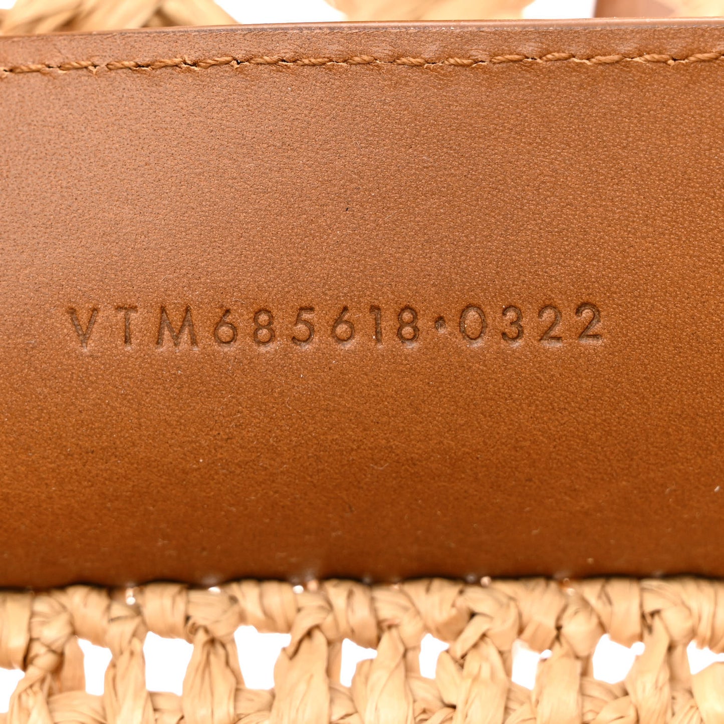 Raffia Calfskin Small Panier Tote Naturel