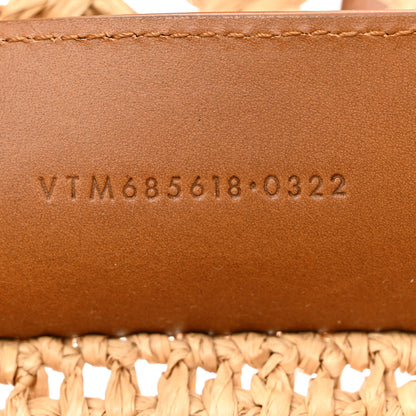 Saint Laurent Raffia Calfskin Small Panier Tote Naturel 7 of 10
