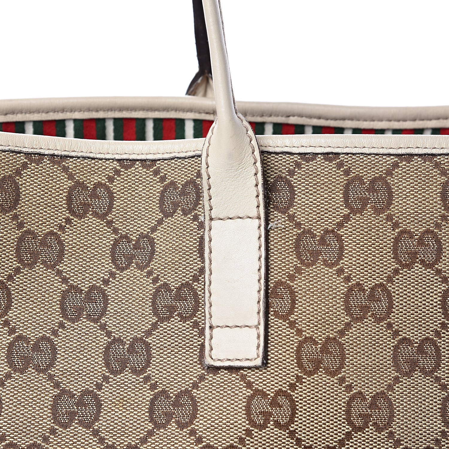 Gucci Monogram Large New Britt Tote Off White 14 of 15