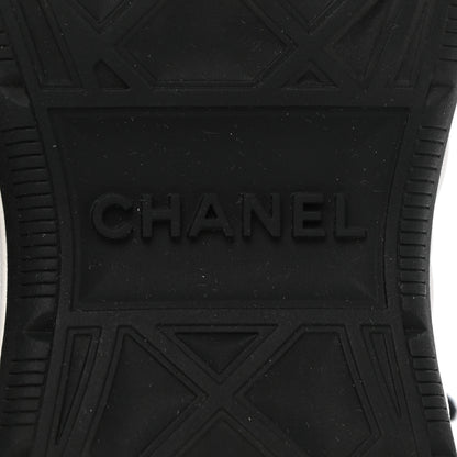 Chanel Velvet Calfskin Mixed Fibers CC Sneakers 35 Black 6 of 10