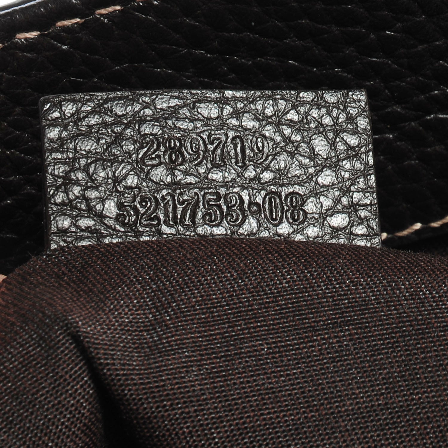 Gucci Crystal Monogram Tote Brown 7 of 7