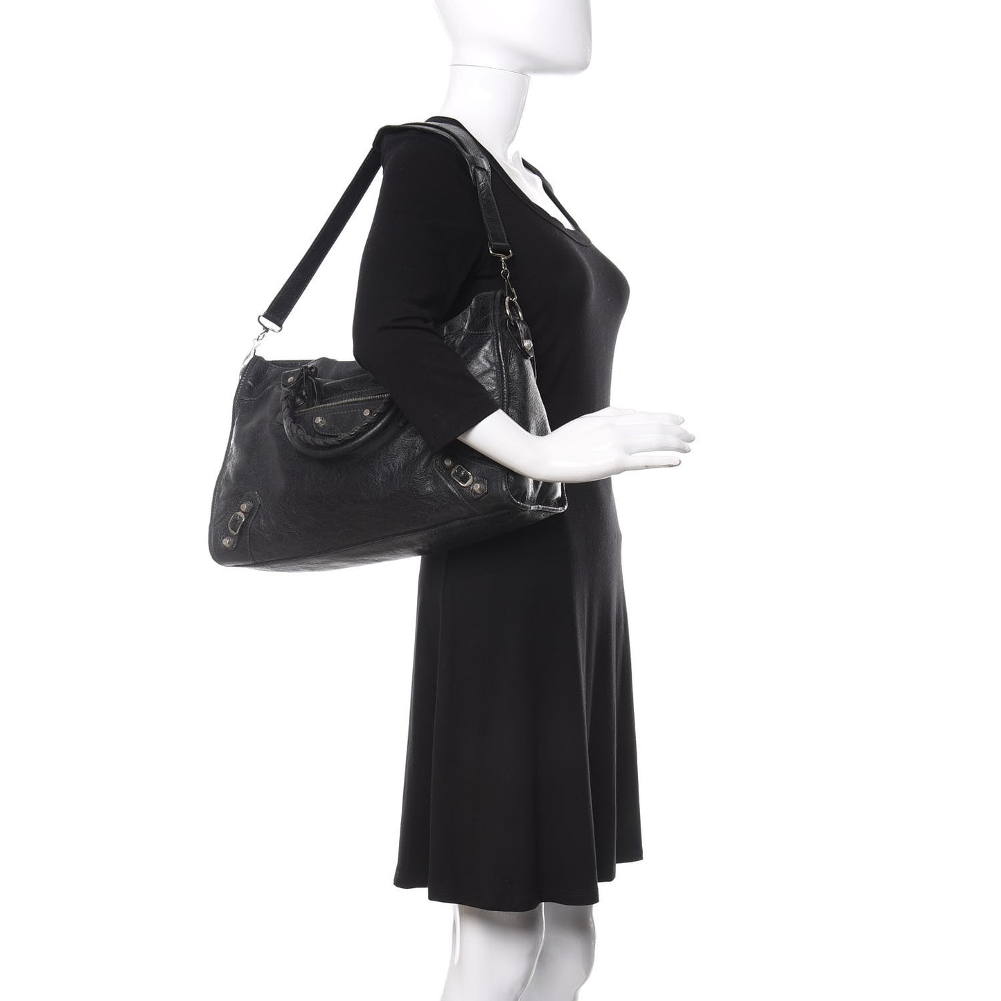 Agneau Giant 12 Silver Hardware City Black