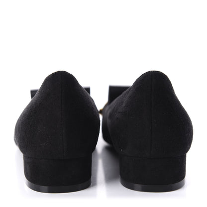 Valentino Garavani Suede Vlogo Club Loafers 37.5 Black 6 of 10