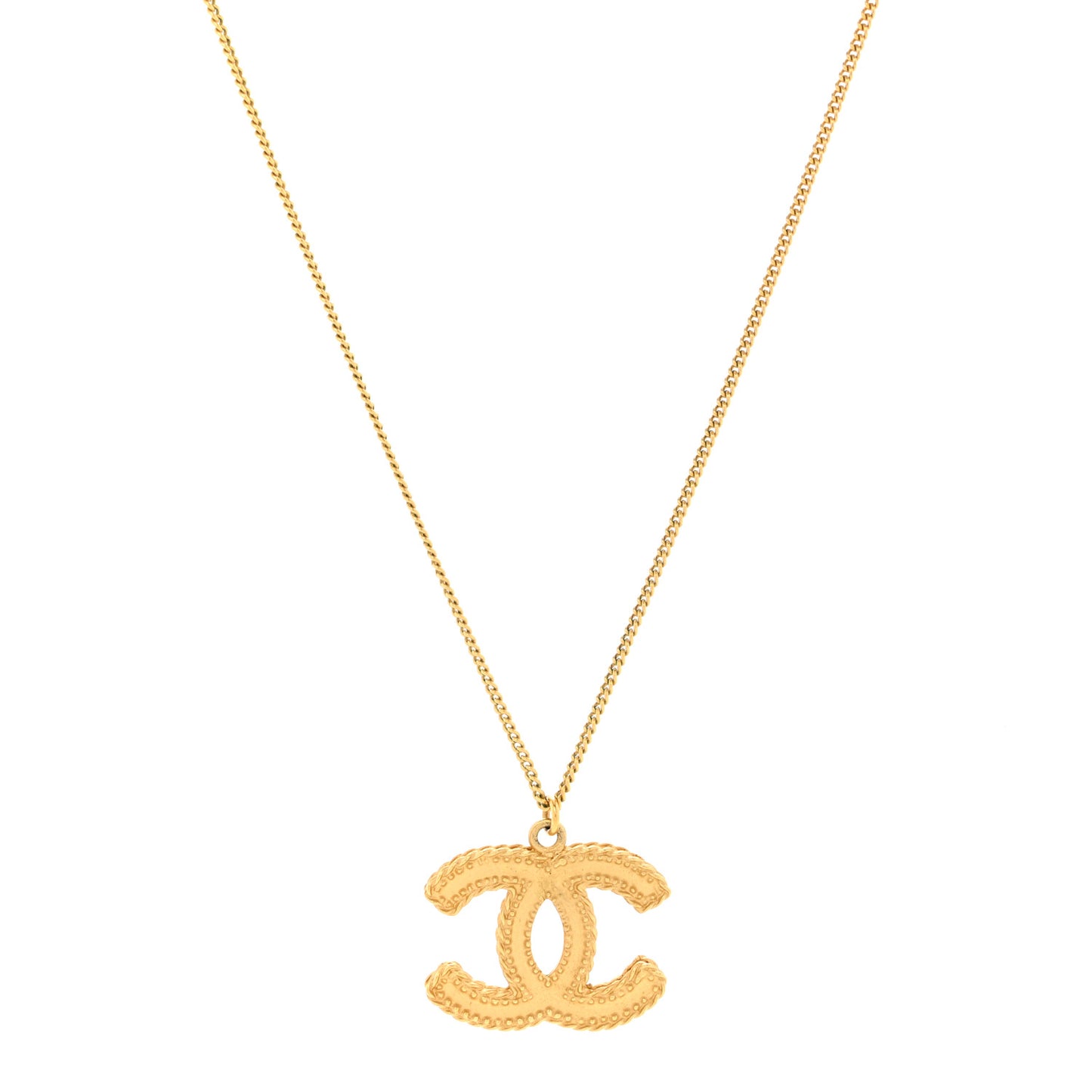 CC Necklace Matte Gold