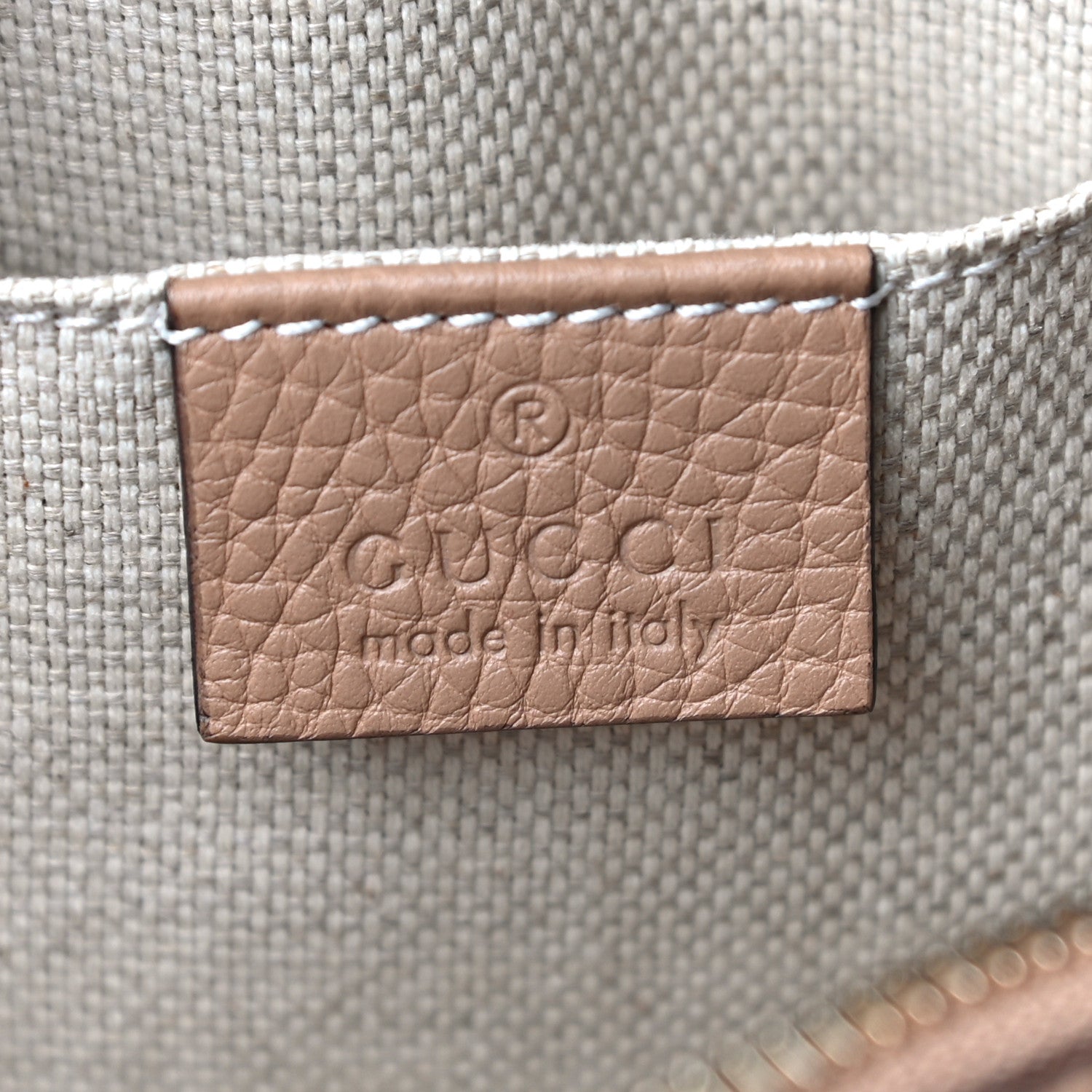 Gucci Pebbled Calfskin Small Soho Disco Bag Camelia 6 of 10