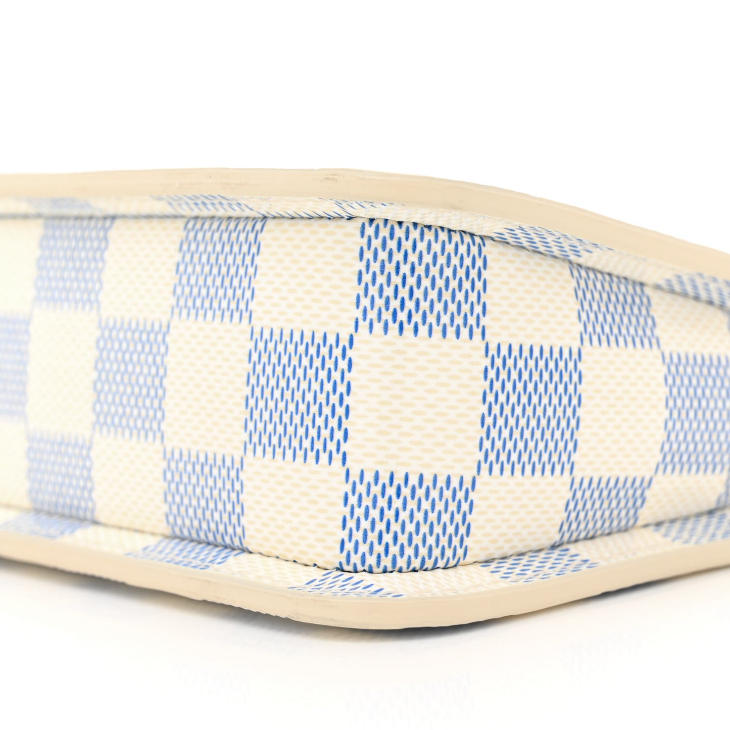 Damier Embossed Vernis Lexington Pouch Celeste Blue
