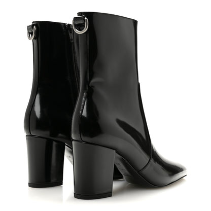 Saint Laurent Vitello Marilyn Betty 70 Ankle Zip Boots 35 Black 5 of 9