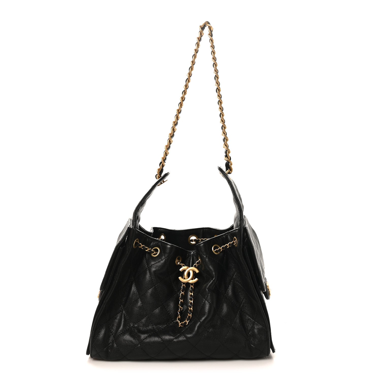 Chanel Caviar Quilted Small Chanel 25 Handbag Black 1 of 11