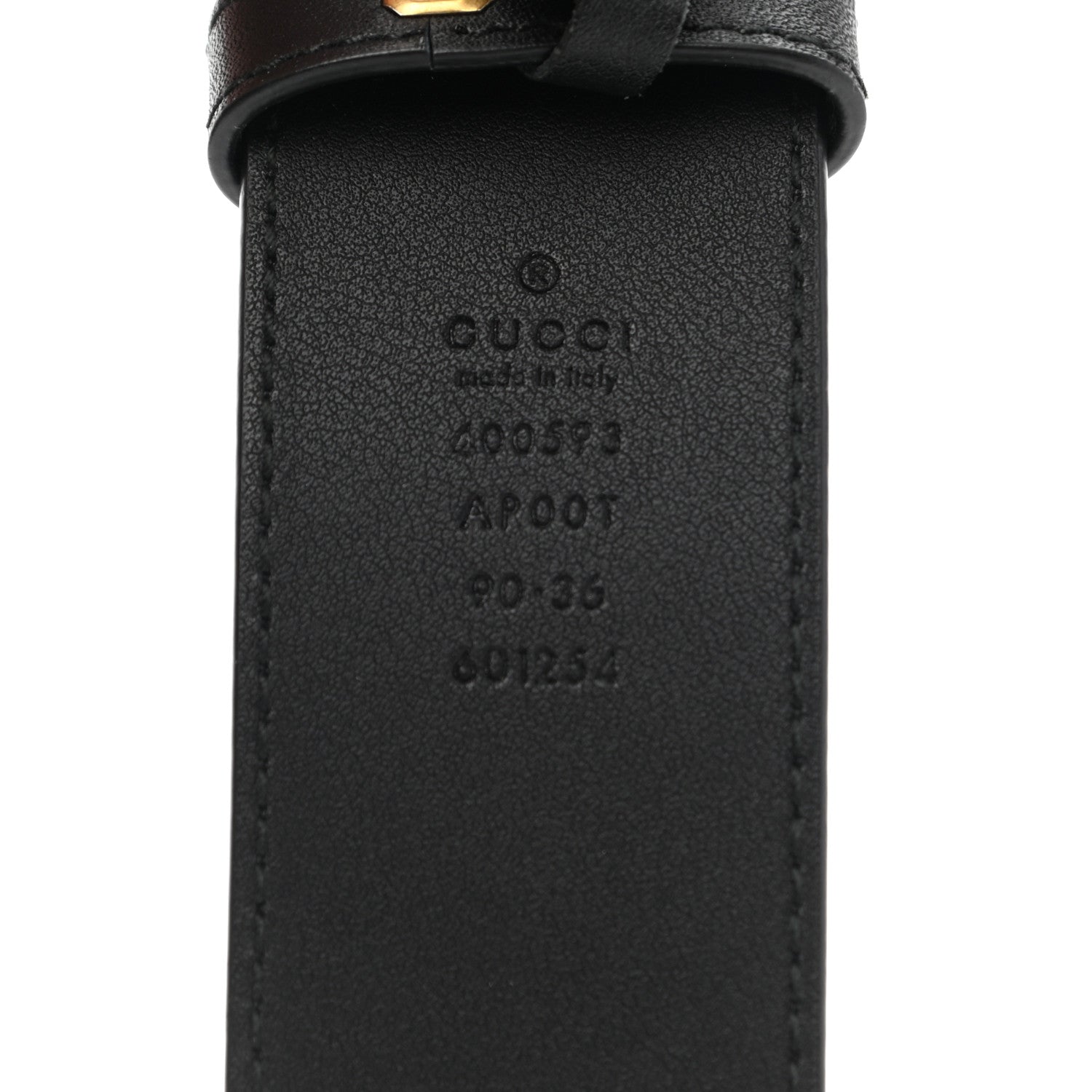 Gucci Calfskin Double G 40mm Belt 90 36 Black 3 of 7