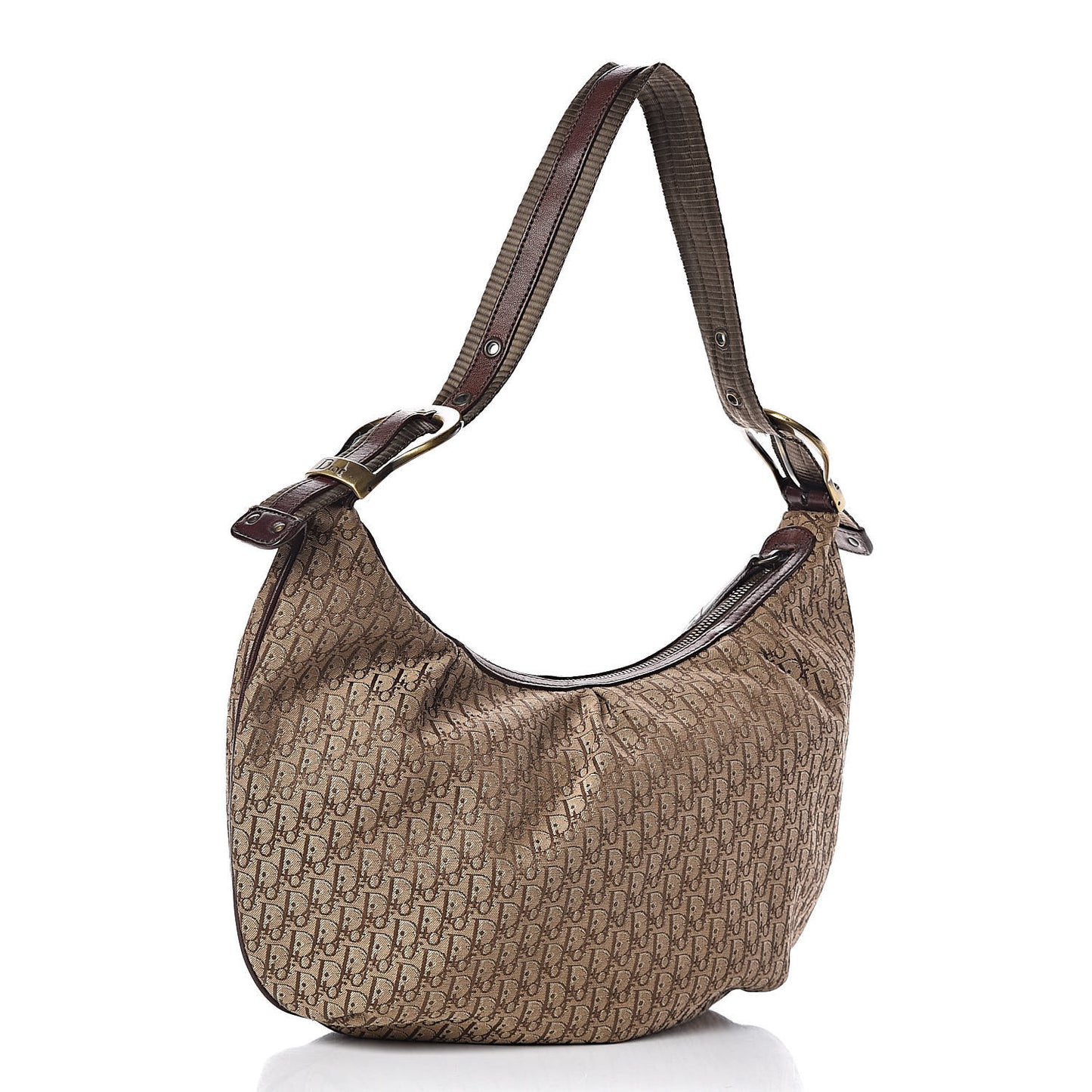 Monogram Buckle Hobo Beige