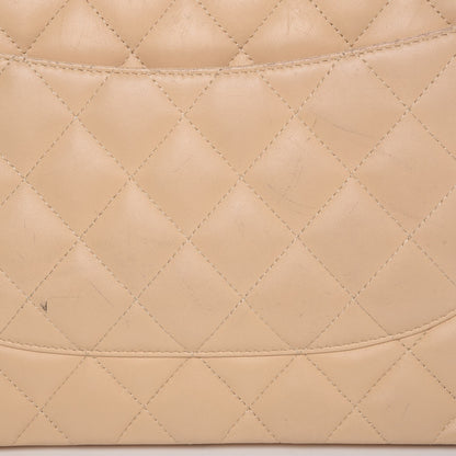 Chanel Lambskin Quilted Jumbo Double Flap Beige Clair 12 of 14