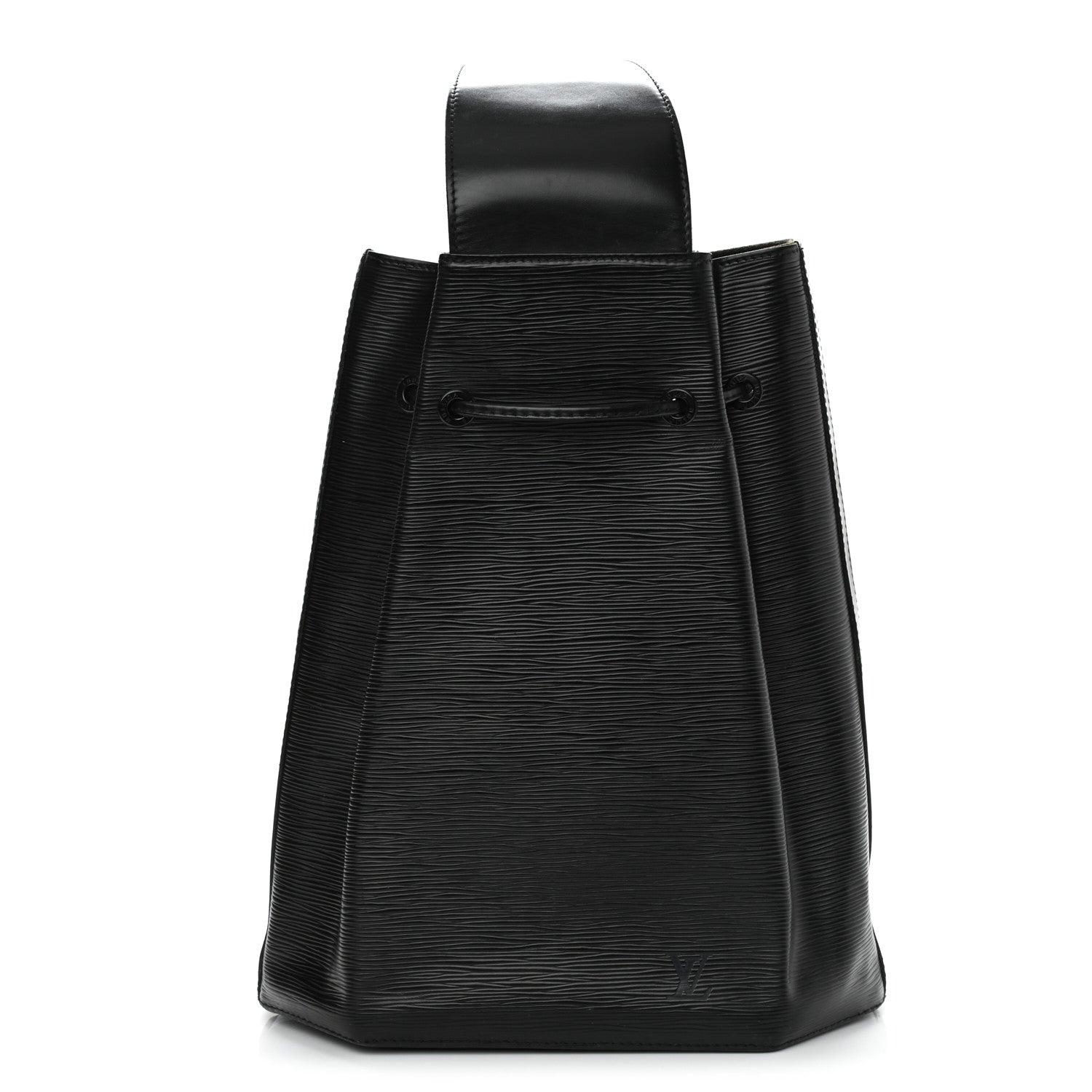 Louis Vuitton Epi Sac a Dos Drawstring Bag Black 3 of 10
