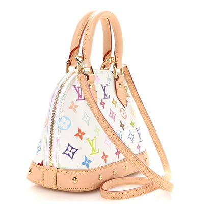 Louis Vuitton LV x TM Monogram Multicolor Alma BB White 2 of 9