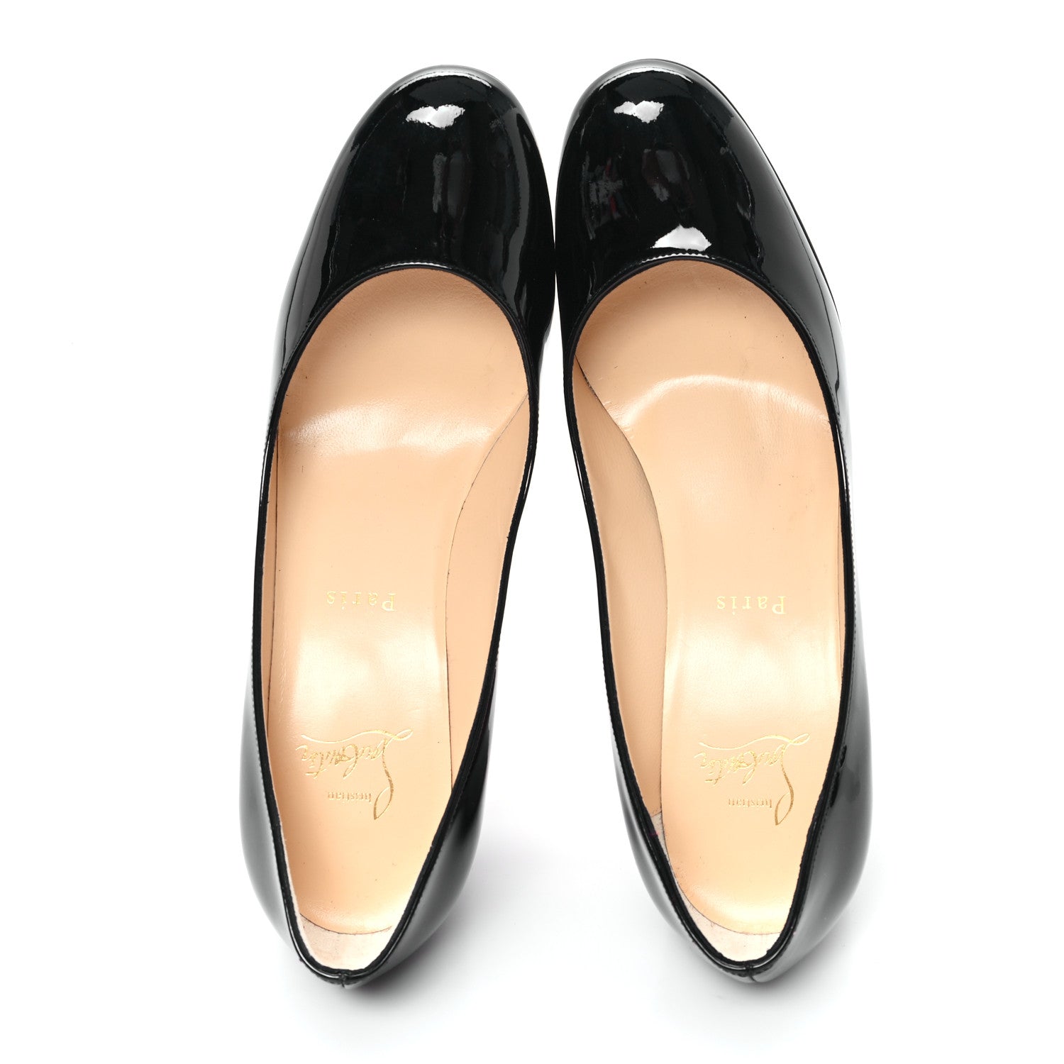 Christian Louboutin Patent Calfskin Miss Sab 85 Pumps 38.5 Black 2 of 9