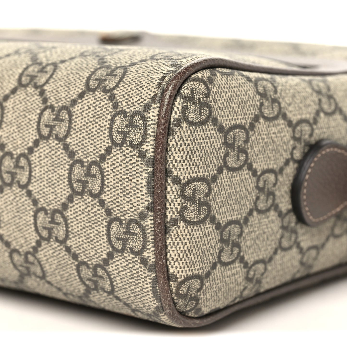 GG Supreme Monogram Web Small Ophidia Shoulder Bag Brown