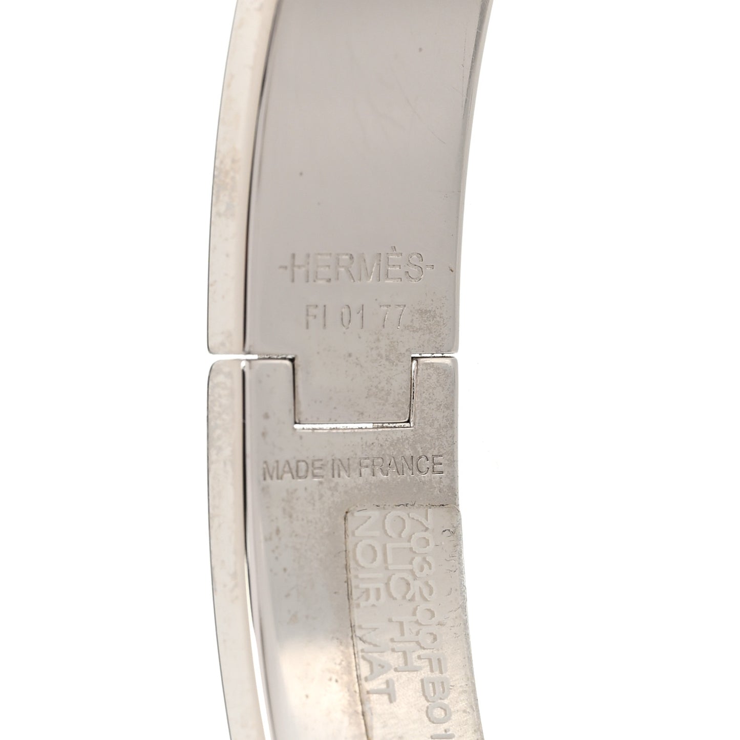 Matte Enamel Narrow Clic Clac HH Bracelet Black