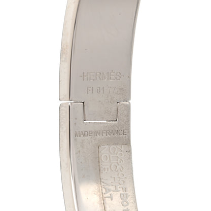 Hermes Matte Enamel Narrow Clic Clac HH Bracelet Black 4 of 5