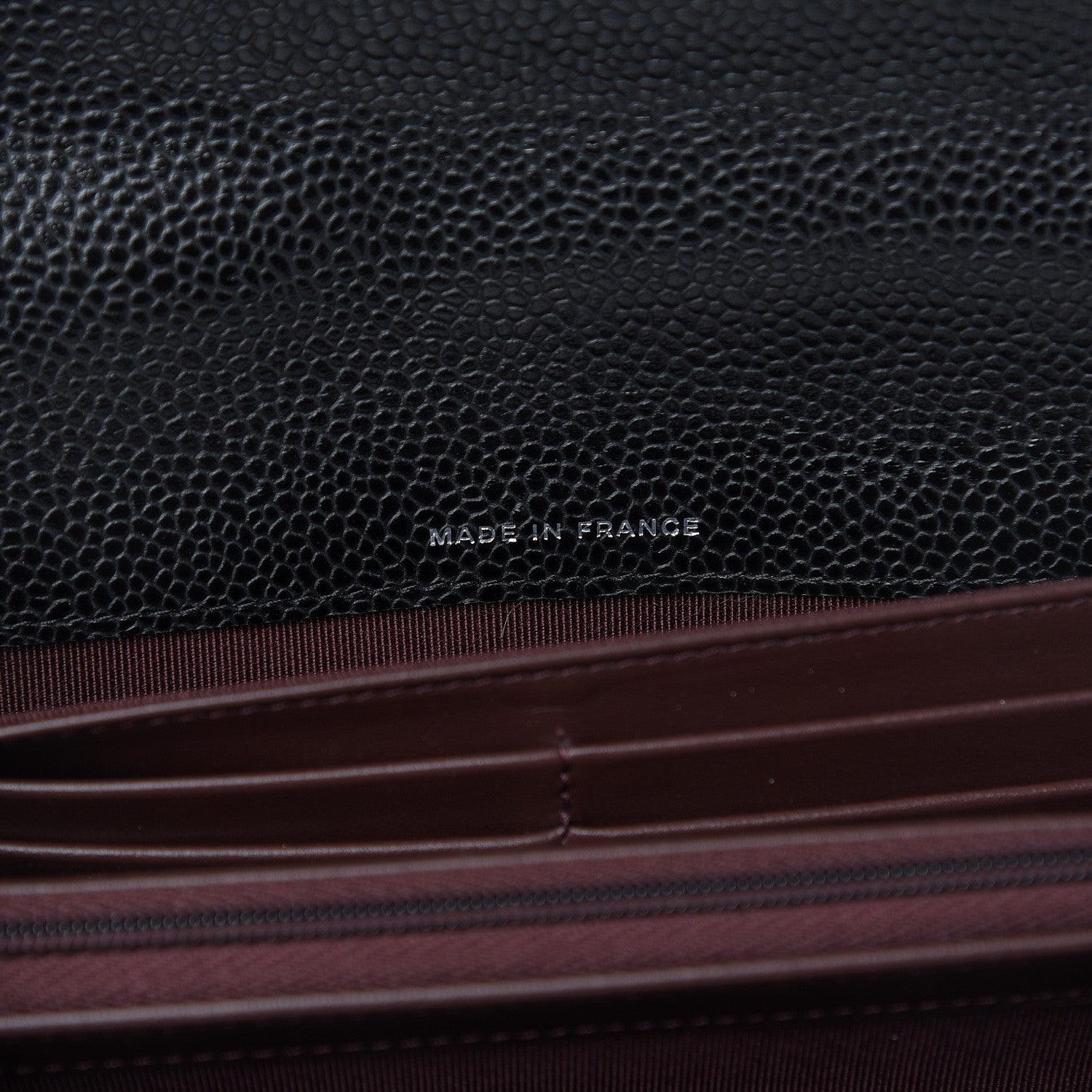 Chanel Caviar Quilted Large Gusset Flap Wallet Black 7 of 9