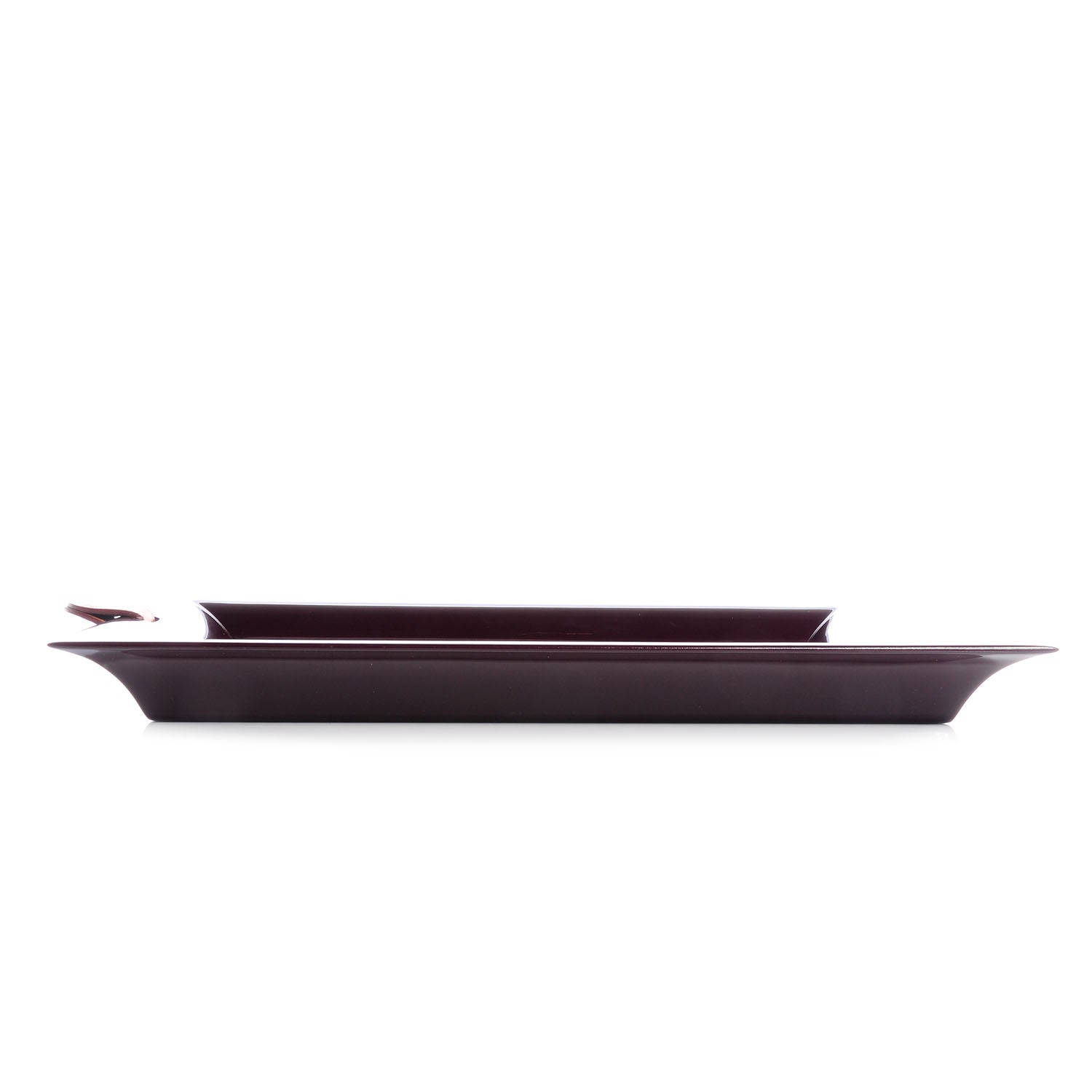 Hermes Lacquered Wood Chamonix Chakor Change Tray Garnet Red 2 of 4