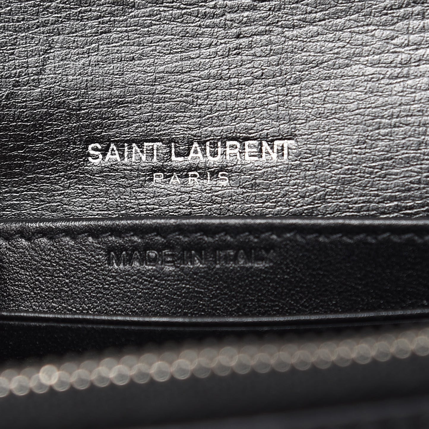 Calfskin Monogram Sunset Chain Wallet Black