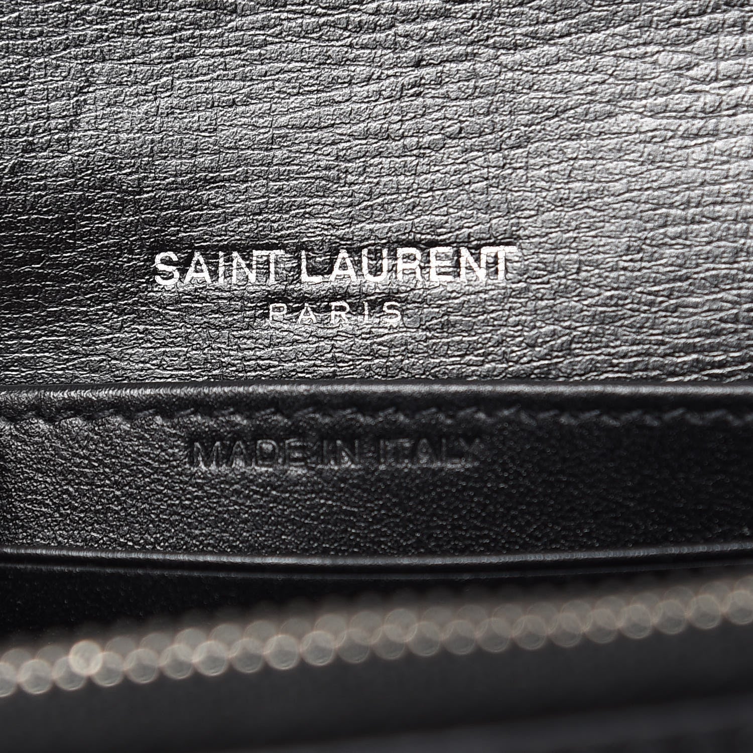 Saint Laurent Calfskin Monogram Sunset Chain Wallet Black 6 of 9