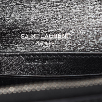 Saint Laurent Calfskin Monogram Sunset Chain Wallet Black 6 of 9