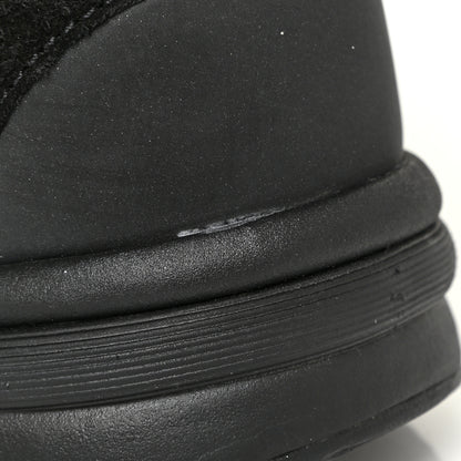 Chanel Nylon Calfskin Suede Calfskin CC Sneakers 39.5 Black 10 of 14