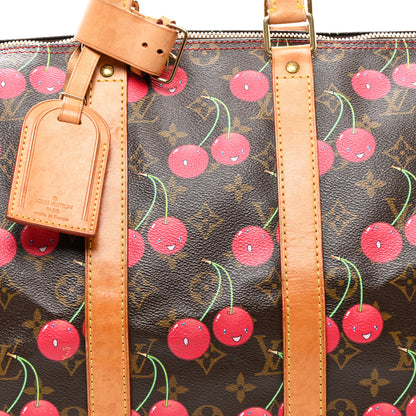 Louis Vuitton Monogram Cerises Keepall 45 7 of 12