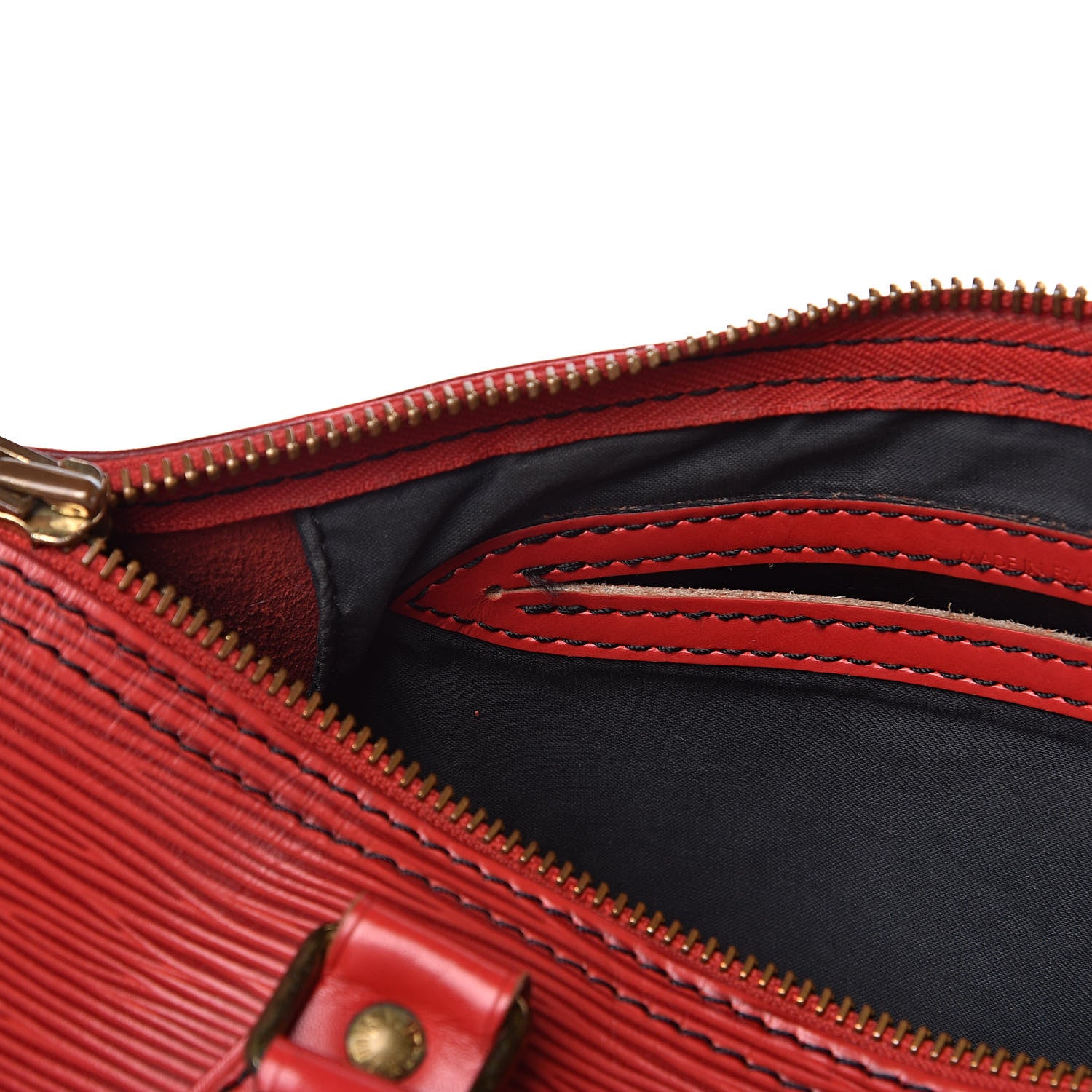 Louis Vuitton Epi Speedy 25 Castillan Red 12 of 23