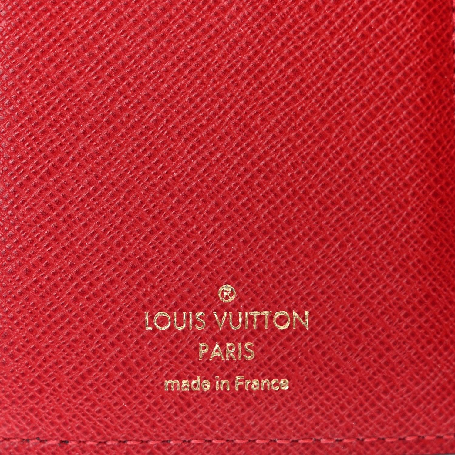 Louis Vuitton Damier Ebene Victorine Wallet Red 7 of 9