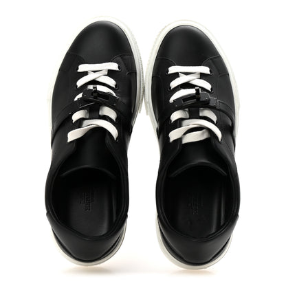 Hermes Calfskin Day Sneakers 38 Black 2 of 10