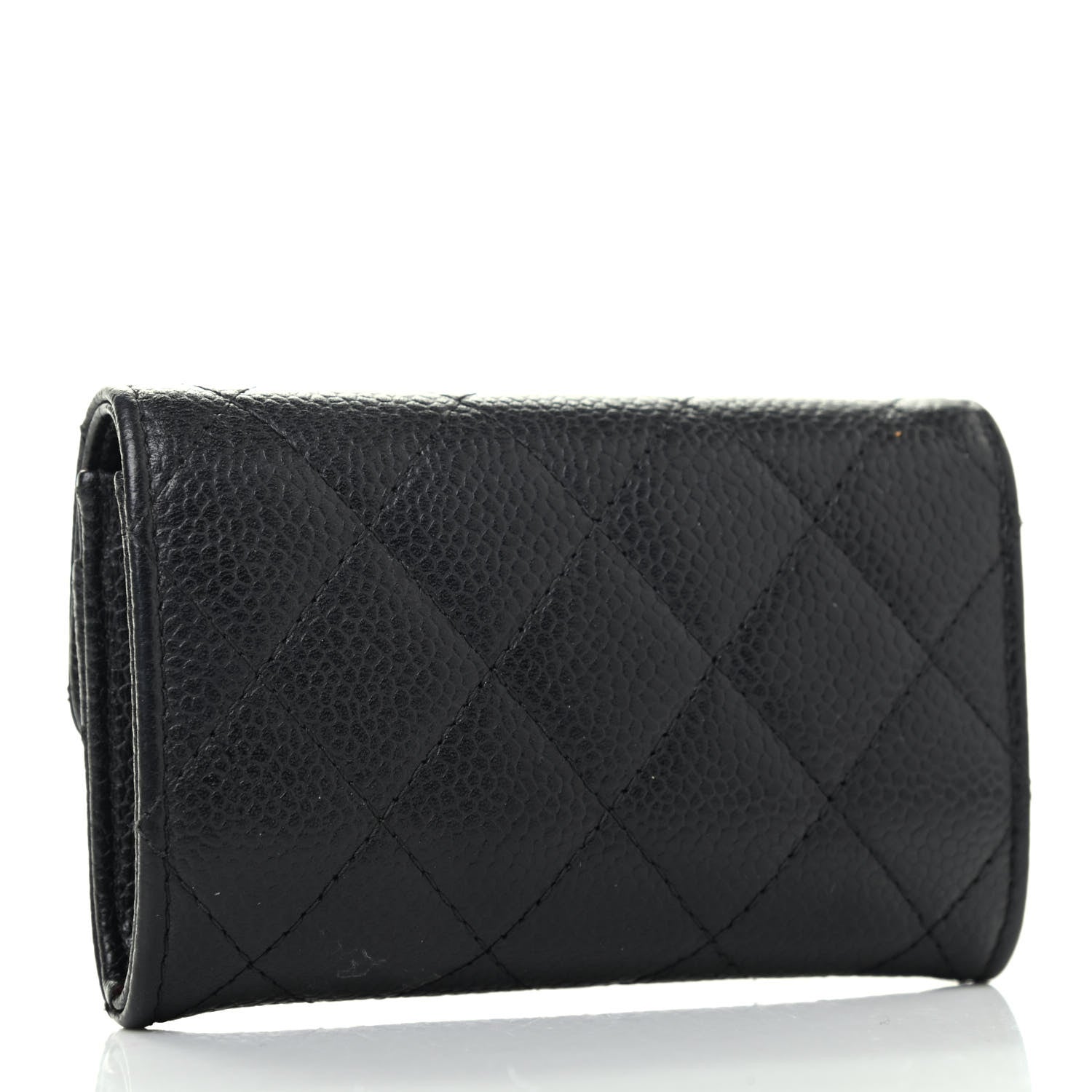 Chanel Caviar Quilted Flap Card Holder Black 2 of 4