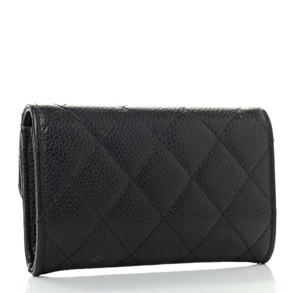 Chanel Caviar Quilted Flap Card Holder Black 2 of 4