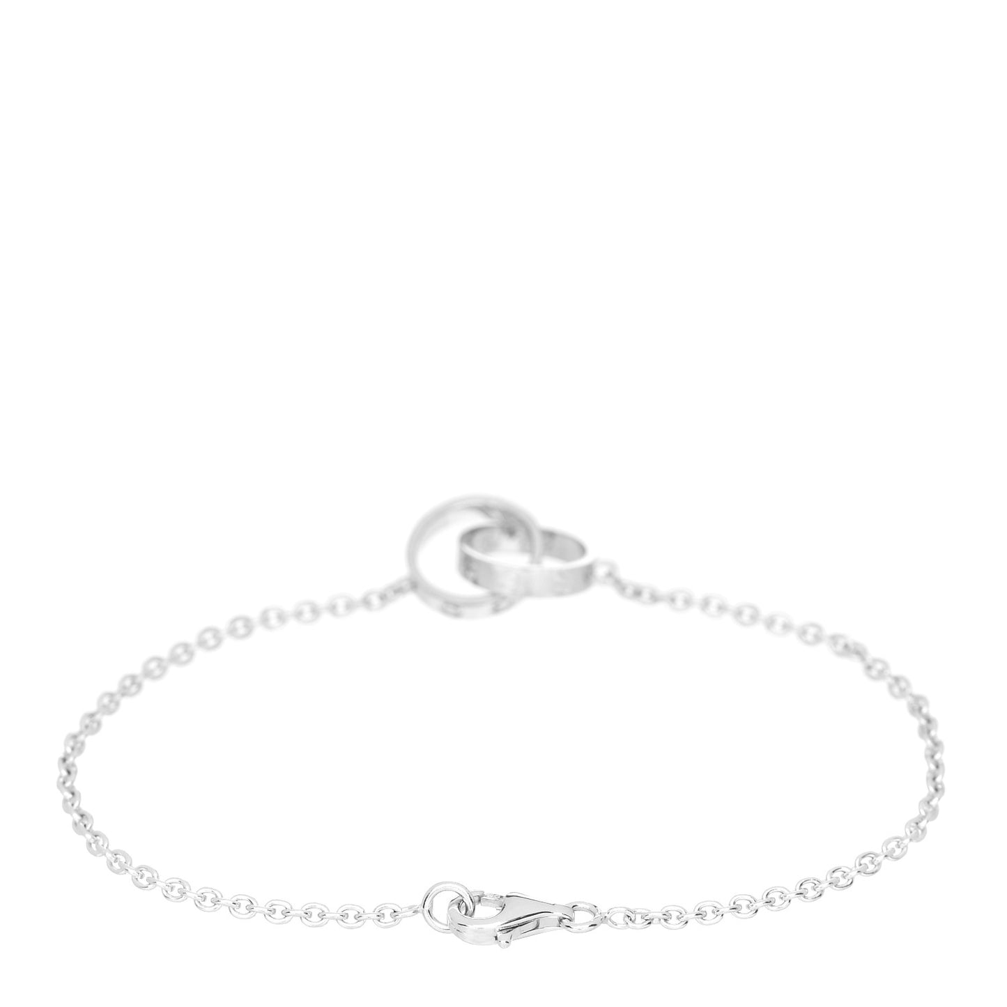 18K White Gold Interlocking LOVE Bracelet
