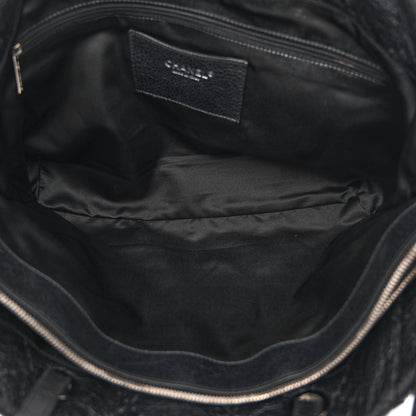 Chanel Glazed Calfskin Large On The Road Tote Black 6 of 11