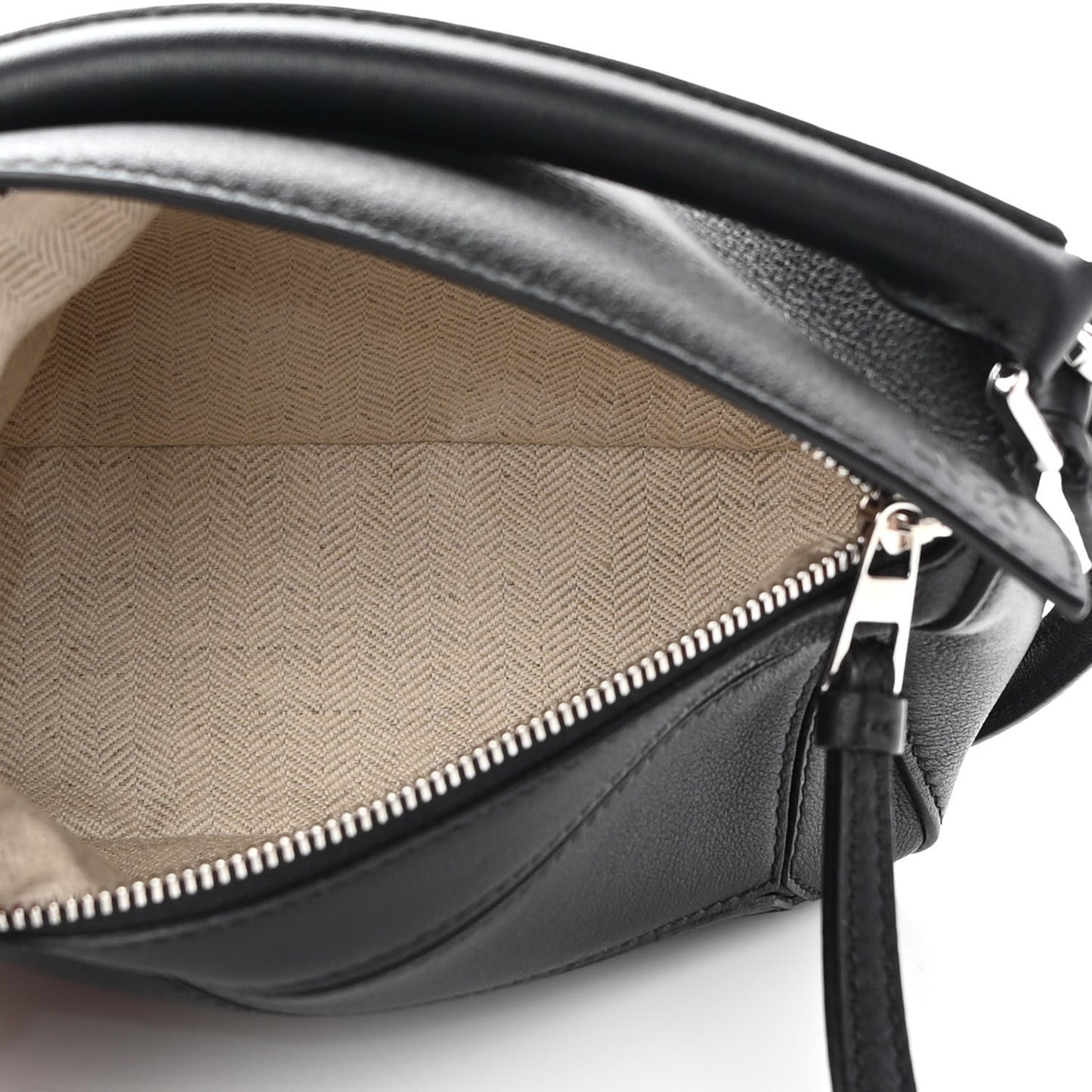 Calfskin Mini Puzzle Bag Black