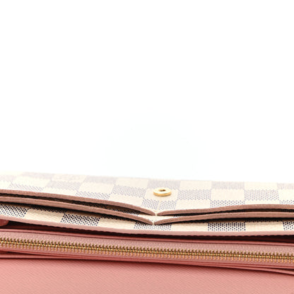 Louis Vuitton Damier Azur Sarah Wallet NM Rose Ballerine 7 of 7