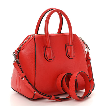 Givenchy Sugar Goatskin Mini Antigona Pop Red 3 of 10