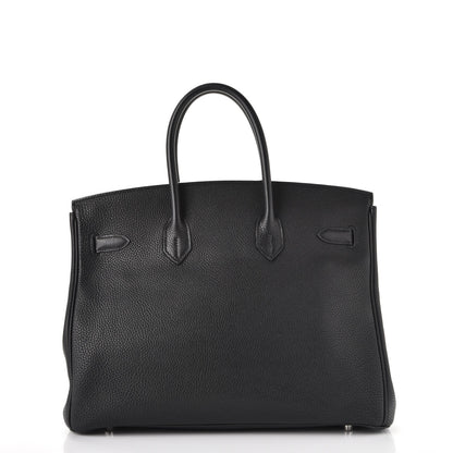 Hermes Taurillon Clemence Birkin 35 Black 4 of 37