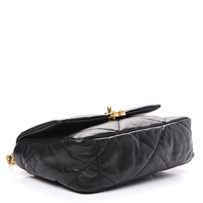Chanel Lambskin Quilted Medium 19 Flap Black 3 of 10