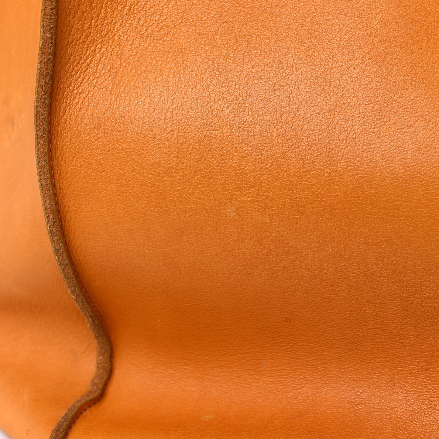 Soft Bare Calfskin Medium Big Bag Dark Yellow