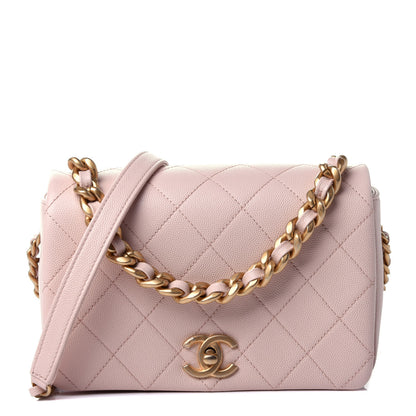 Chanel Caviar Quilted Small Fashion Therapy Flap Bag Beige 1 of 5