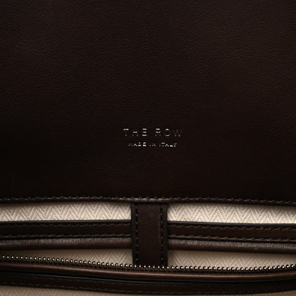 The Row Polished Saddle Calfskin Soft Margaux 15 Deep Brown 6 of 10
