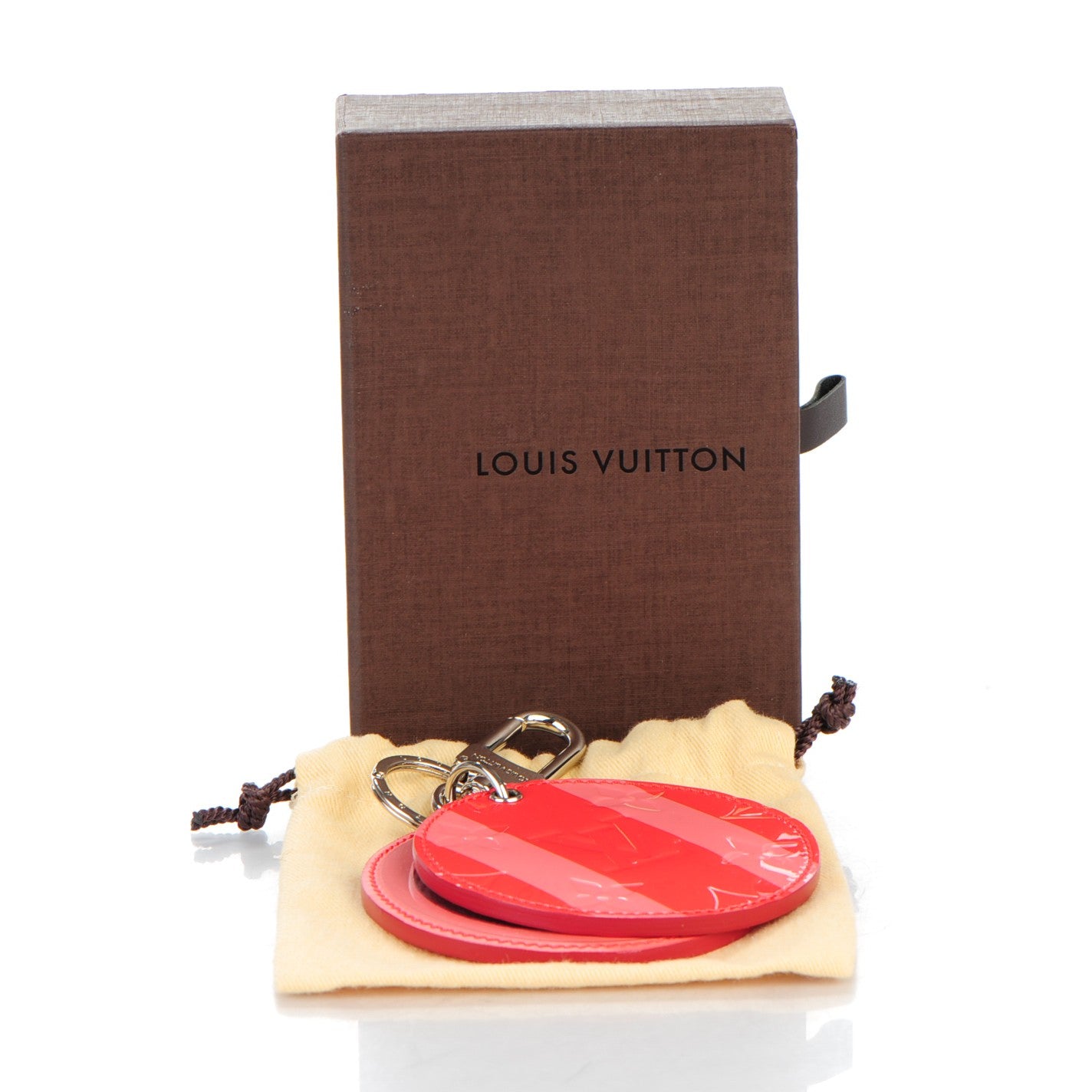 Vernis Rayures Mirror Bag Charm Poppy