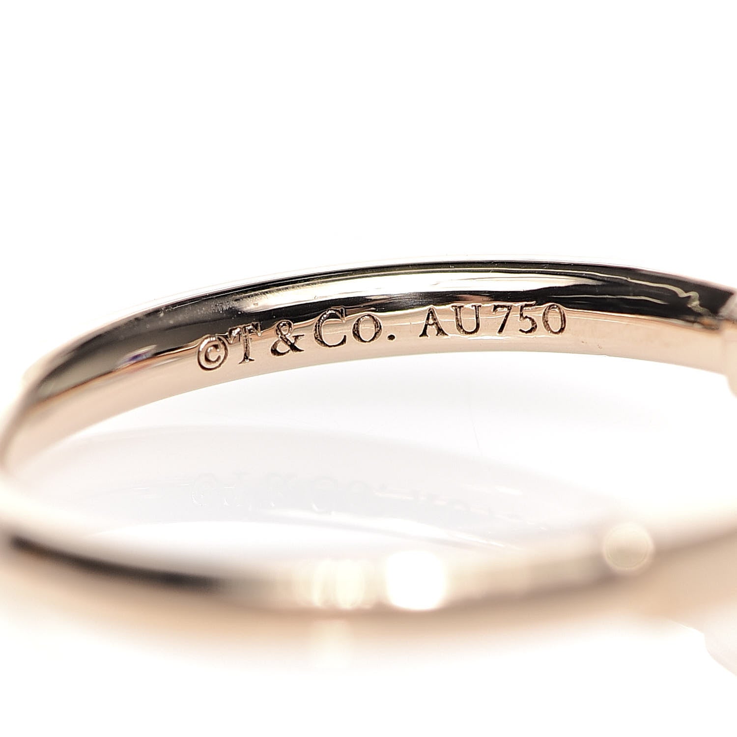 Tiffany 18K Rose Gold T Wire Ring 47 4 4 of 5