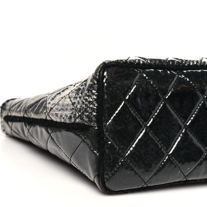 Chanel Vinyl Funny Tweed Patchwork Tote Grey 9 of 12