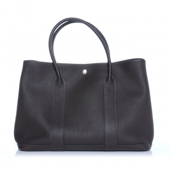 Hermes Fjord Garden Party Tote 36 MM Marron Fonce 1 of 7