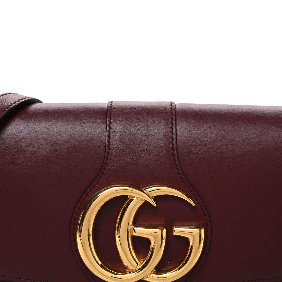 Vitello Palmellato Lux Small Arli Flap Shoulder Bag Vintage Bordeaux