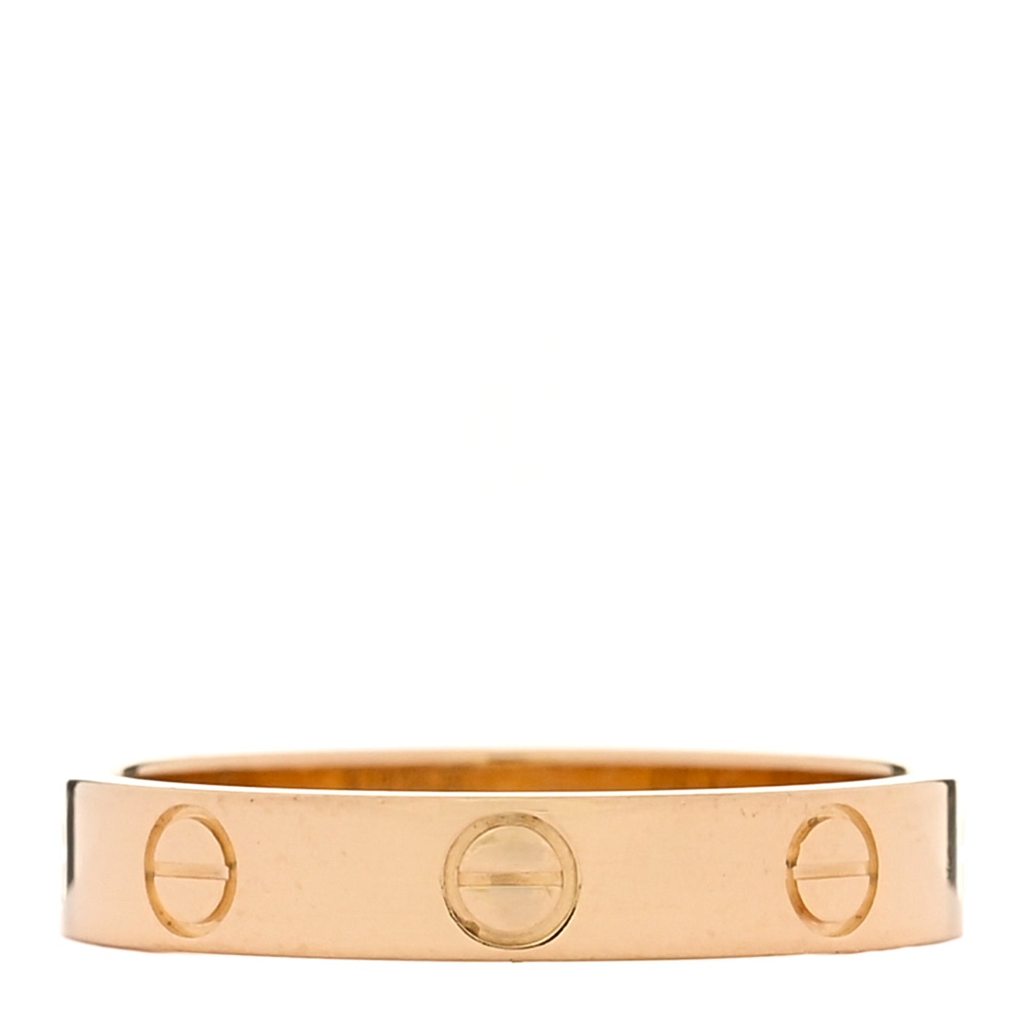 18K Yellow Gold 3.5mm LOVE Wedding Band Ring 55 7.25